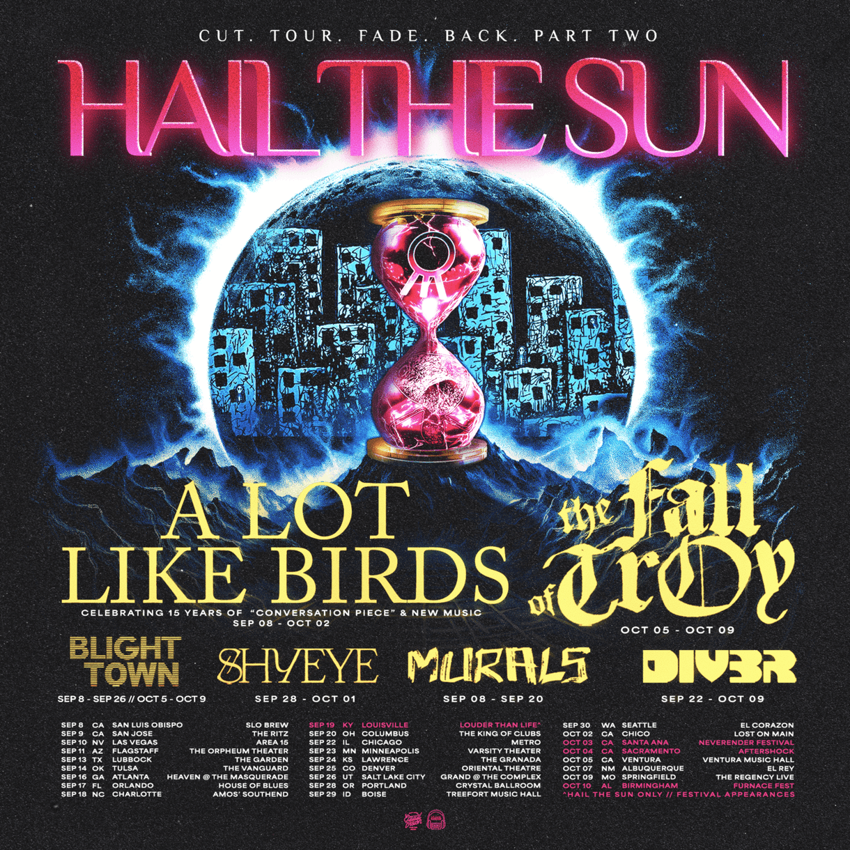 HAIL THE SUN ANNOUNCE FALL NORTH AMERICAN HEADLINE TOUR